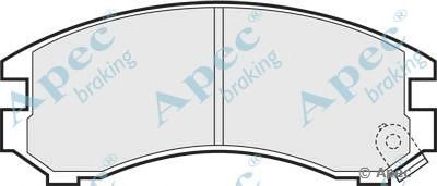 APEC BRAKING pad630 -  Комплект тормозных колодок, дисковый тормоз